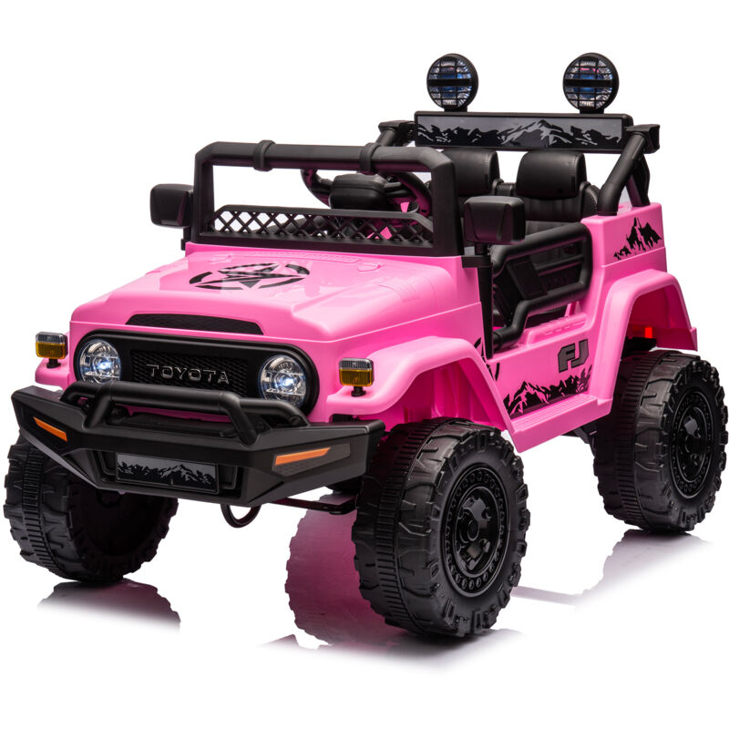 foto del prodotto toyota macchina elettrica per bambini 12v cruiser rosa