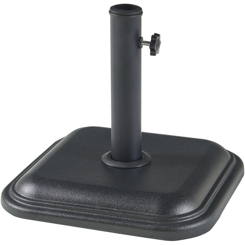 foto del prodotto piedistallo biccari per ombrellone blocco di cemento 35x35x4,5 cm nero casa.pro