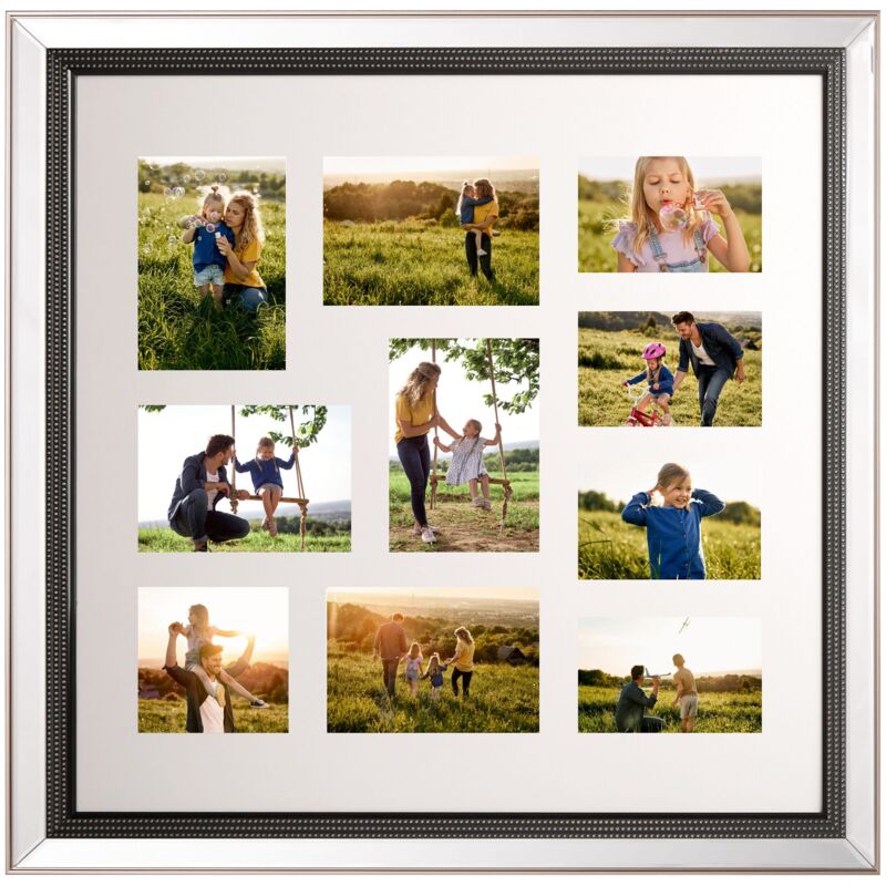 foto del prodotto cornice portafoto multipla vetro ramato plastica 69 x 69 cm 10 immagini collage foto dalaba