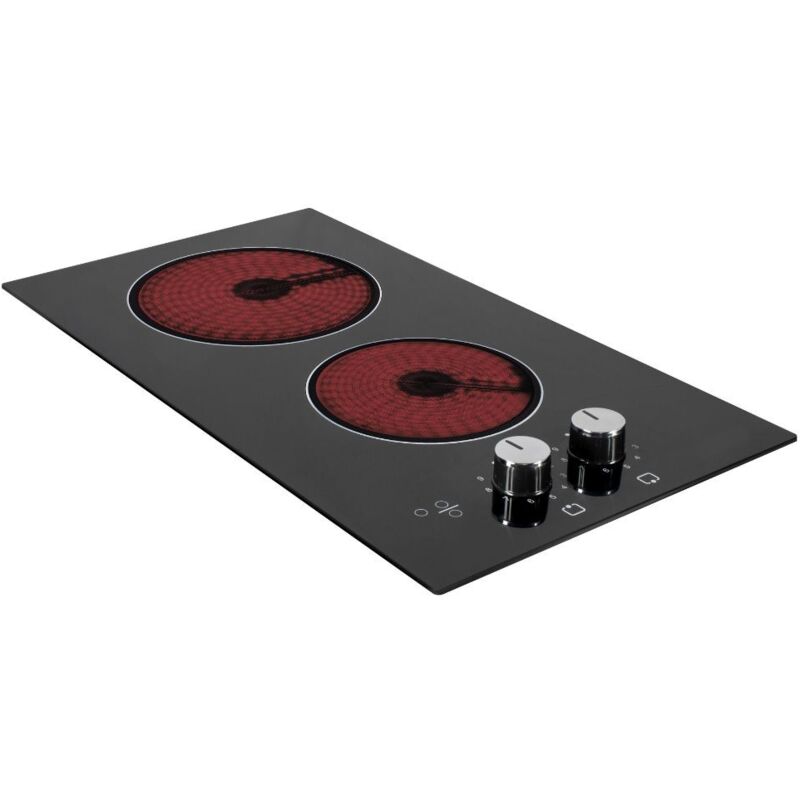 foto del prodotto piano cottura vetroceramica elettrico nero 2 zone antek samet