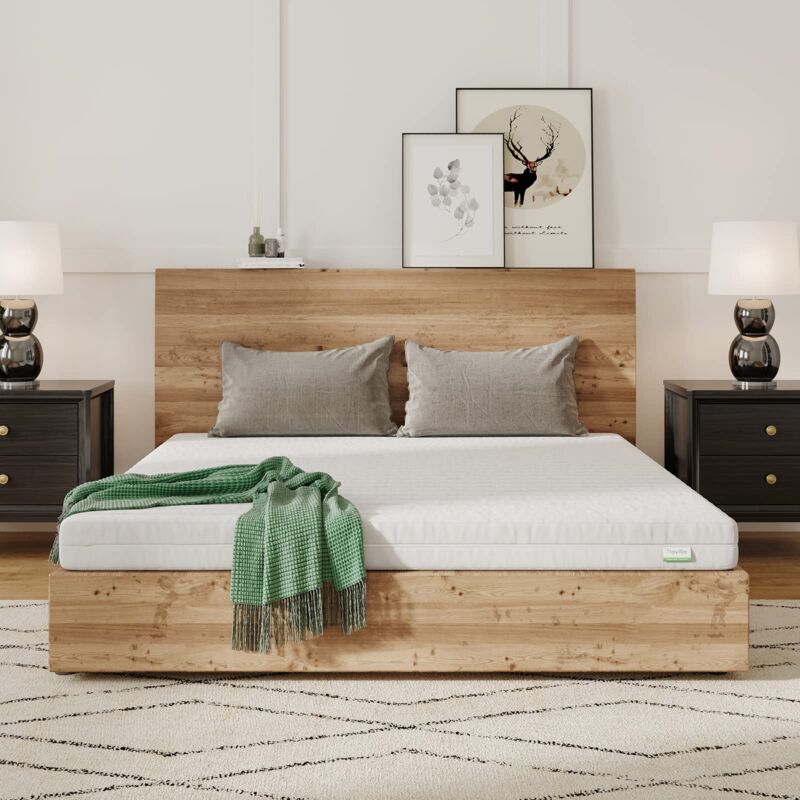 foto del prodotto novilla materasso 160x200, materasso matrimoniale altezza 14cm in schiuma fredda, 7 zone di comfort e schiuma morbida rispettoso della pelle, elevata
