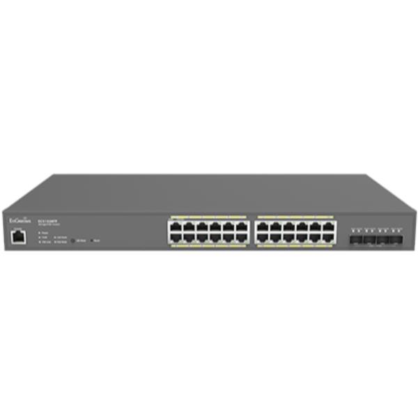 immagine 0 del prodotto engenius ecs1528fp switch di rete gestito l2 gigabit ethernet 10 100 1000 supporto power over ethernet poe 1u nero
