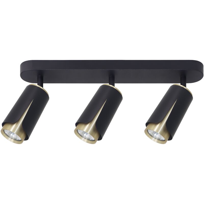 foto del prodotto flower black gold spot 3xgu10