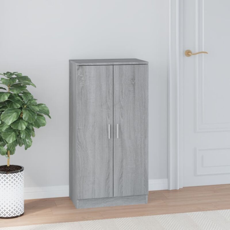 foto del prodotto furniture limited scarpiera grigio sonoma 55x35x108 cm in legno