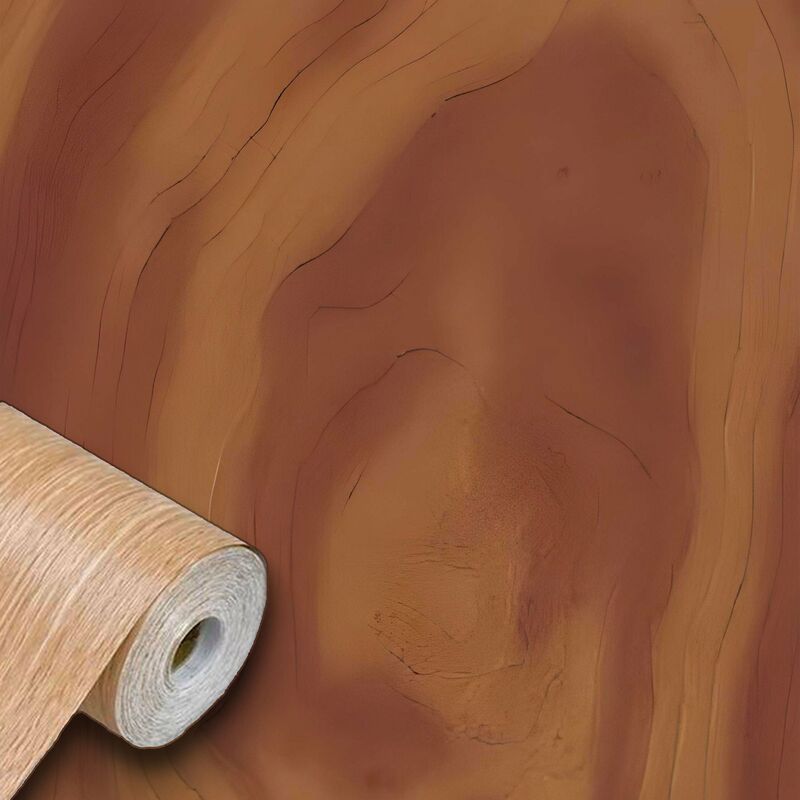 foto del prodotto eternal parquet rotolo 45cm x 15mt di pellicola adesiva effetto noce americano 3d hd per mura e mobili