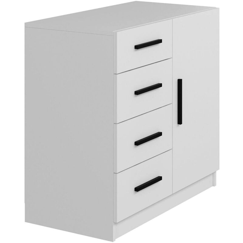 foto del prodotto credenza terebellum, buffet da soggiorno, madia da salotto, dispensa da cucina, 90x47 h85 cm, bianco dmora