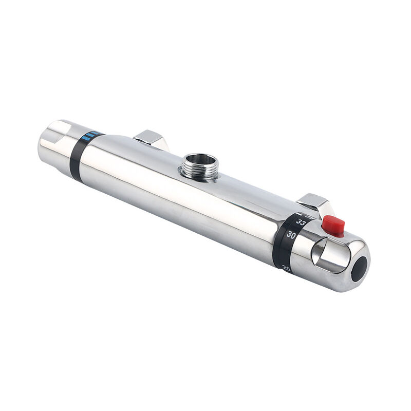immagine 0 del prodotto cyslmuk rubinetto termostatico per vasca interamente in rame, protezione di sicurezza con pulsante antiscottatura a 38 c, il rubinetto per vasca