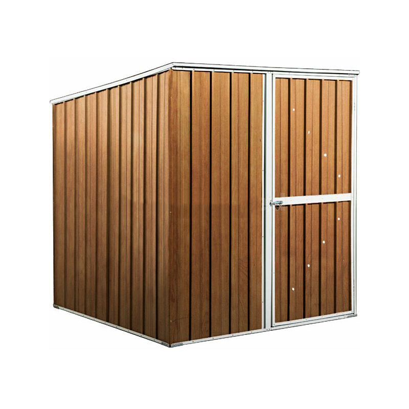foto del prodotto casetta box da giardino in lamiera di acciaio porta utensili 175x185x192 cm enaudi legno