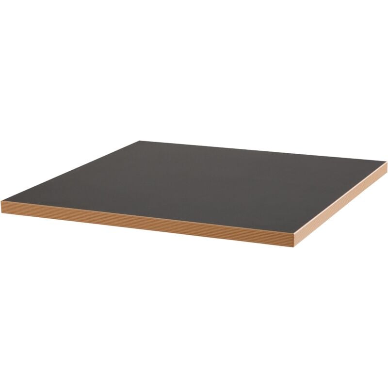 foto del prodotto oviala piano tavolo quadrato nero 60 cm la villette