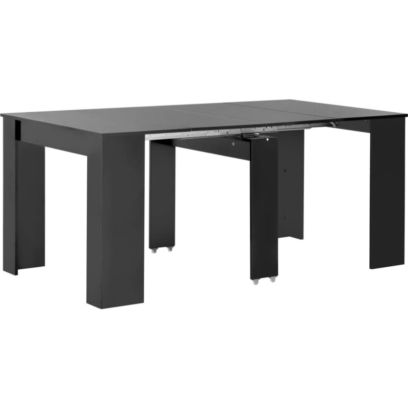 foto del prodotto furniture limited tavolo da pranzo estensibile nero lucido