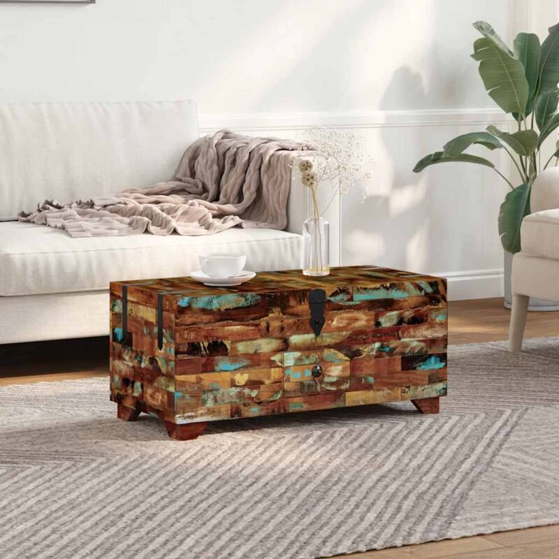 foto del prodotto furniture limited tavolino da caff baule legno massello di