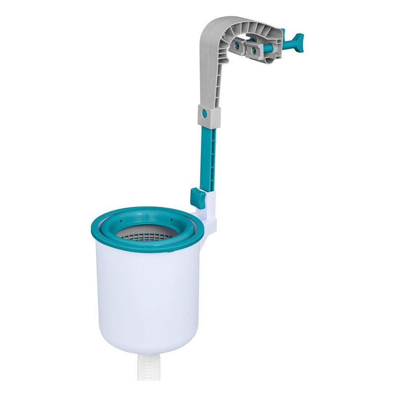 foto del prodotto coocheer skimmer per la superficie della piscina, strumento per la pulizia della piscina, bianco