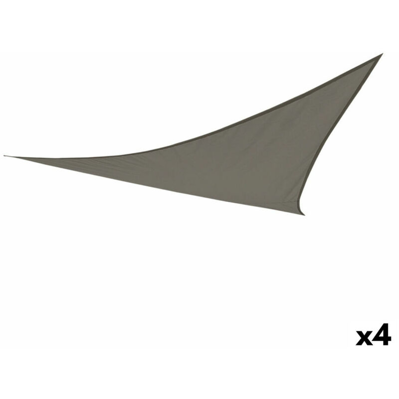 foto del prodotto tenda triangolare aktive 500 x 0,5 x 500 cm poliestere grigio 4 pezzi 