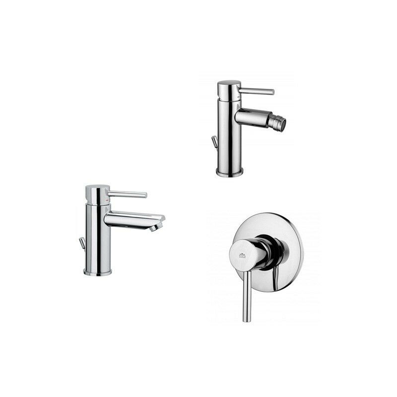 immagine 0 del prodotto composizione stick miscelatori lavabo bidet e doccia in ottone