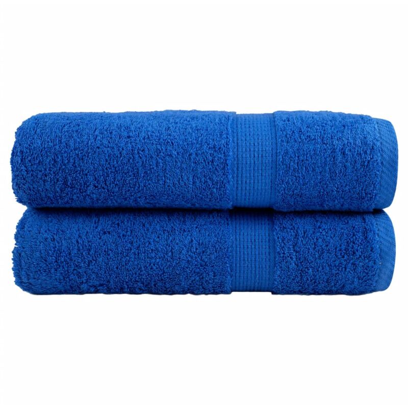 foto del prodotto vidaxl asciugamani da bagno solund 2 pz blu 100x150 cm 600gsm