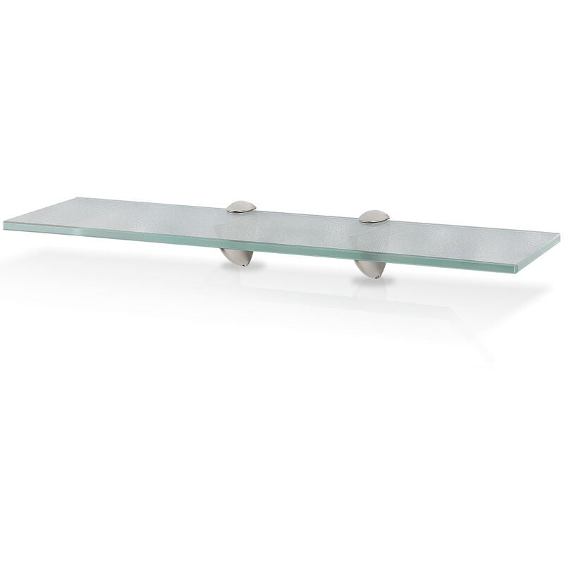 foto del prodotto mensola da parete in vetro, mensola in vetro da bagno 60 x 10 cm 8 mm satinato randaco