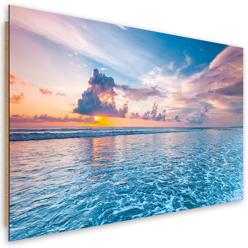 foto del prodotto gbshop quadro deco panel, tramonto dal mare 120x80