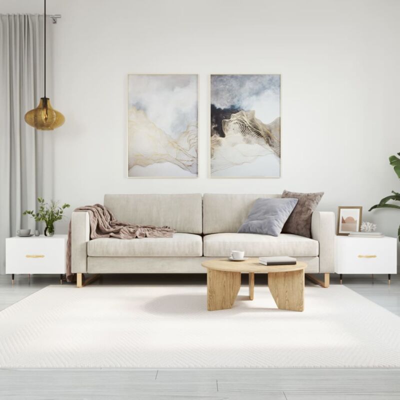 foto del prodotto furniture limited tavolini salotto 2pz bianco lucido 50x50x40cm