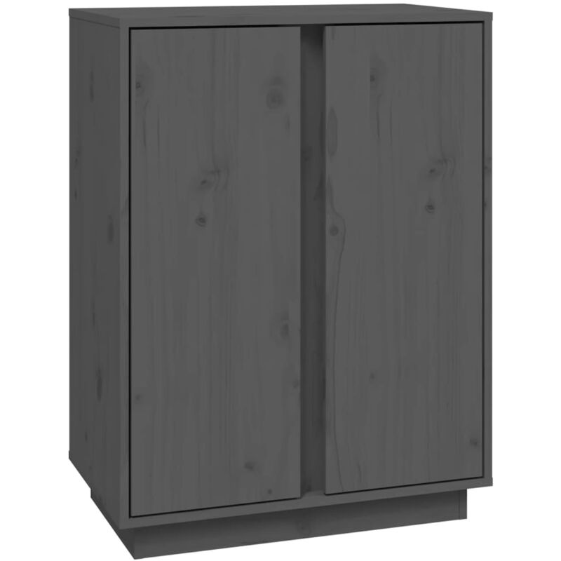 foto del prodotto credenza buffet cassettiera mobile contenitore organizer cucina soggiorno soggiorno 60 x 35 x 80 cm legno massello di pino grigio