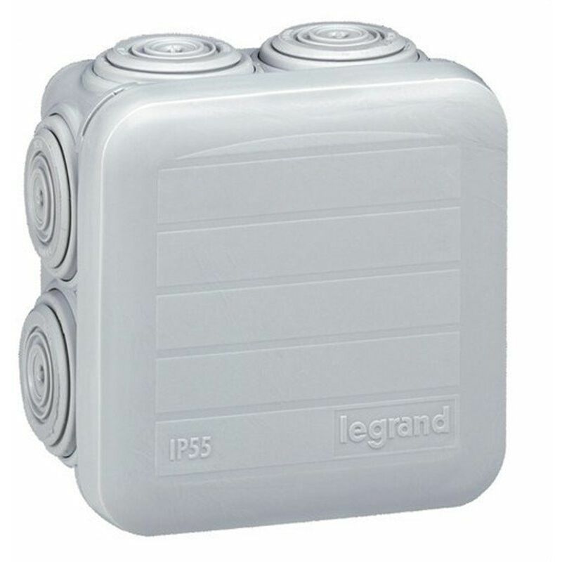 immagine 0 del prodotto 092005 scatola plexus quadrata a 7 coni ip55 ik07 65x65x40mm con coperchio opaco a scatto in termoplastico colorato legrand