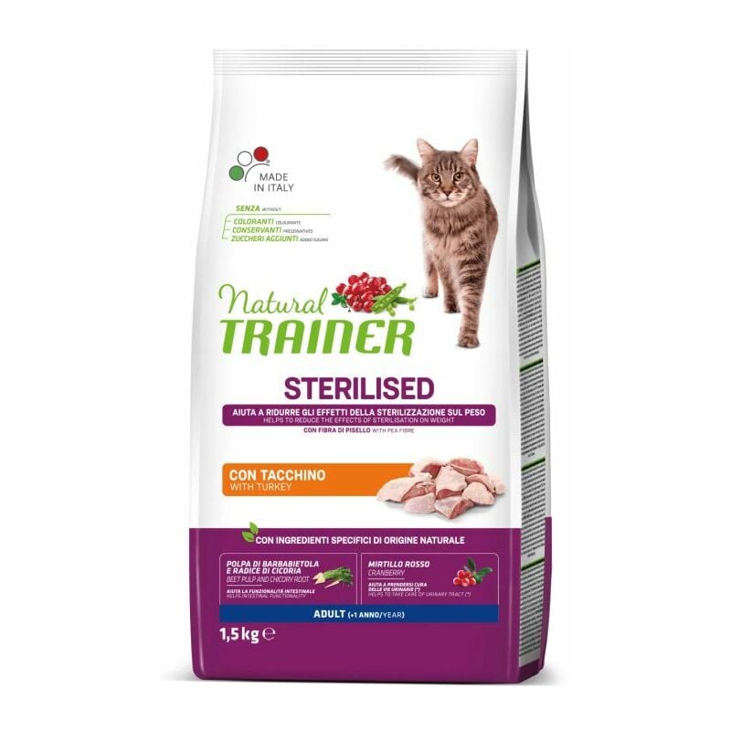 foto del prodotto trainer gatto sterilised adult 1,5 kg tacchino
