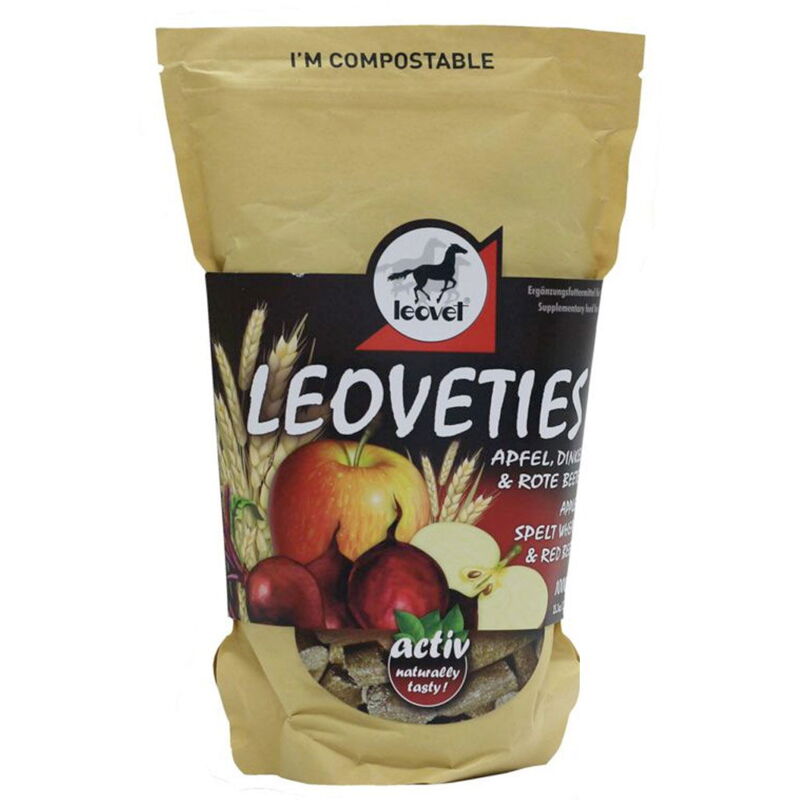 foto del prodotto biscotti leovet per cavalli al gusto mela, farro e barbabietola rossa da 1 kg