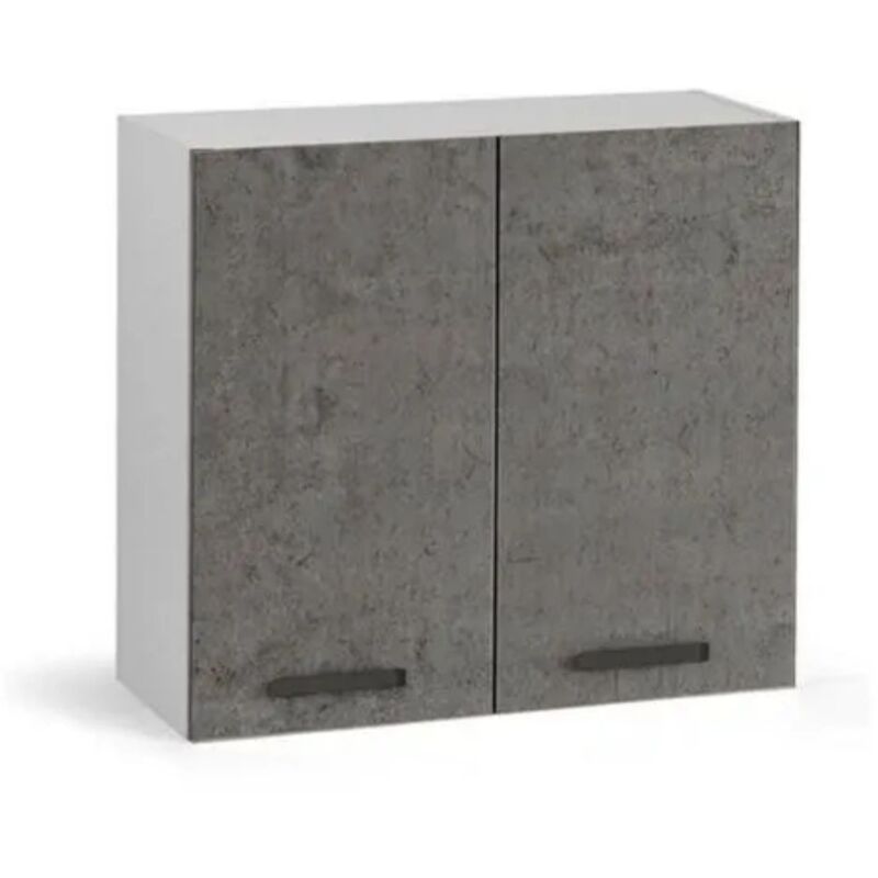 foto del prodotto pensile cucina doppia anta 80x32x72h colore cemento