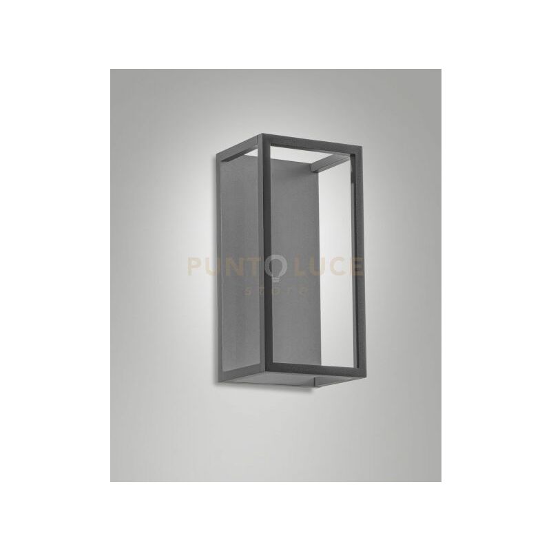 foto del prodotto fabas spirit applique grigio scuro da giardino led 8w 3000k 1022lm ip54