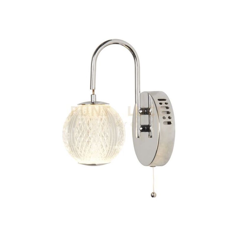 immagine 0 del prodotto searchlight applique allure metallo cromato e acrilico trasparente