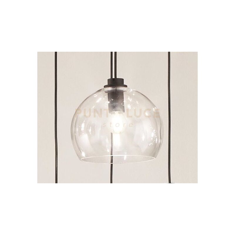 immagine 0 del prodotto sospensione verve a soffitto con finitura in metallo e vetro colorato so.verve 4 trasp