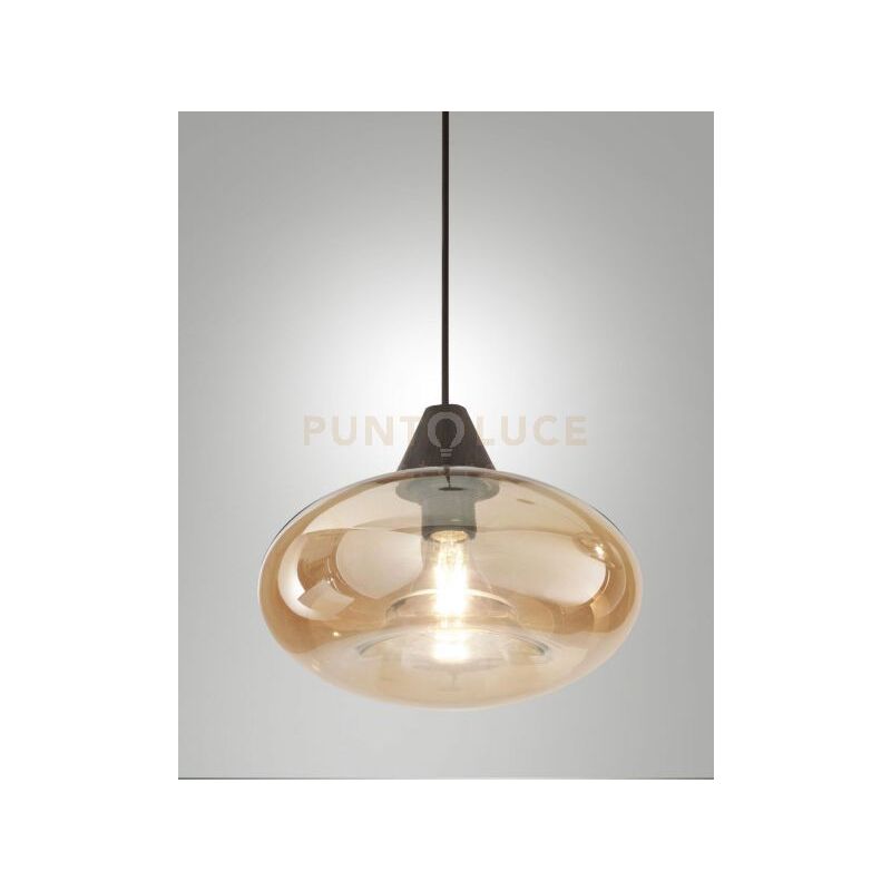 foto del prodotto 3489 50 125 edison vetro ambra completo di cavo x kit luci d.27cm h14cm