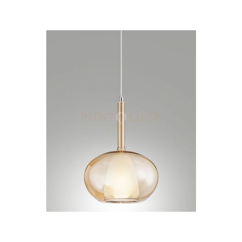 foto del prodotto 3787 50 125 edison vetro ambra d.22cm completo di cavo x kit luci