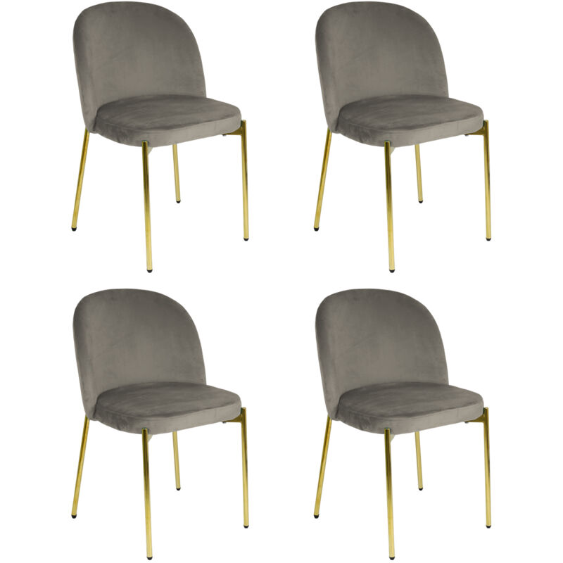foto del prodotto marvin sedia in velluto con gambe oro chiara sedie in metallo dorato poltroncina con seduta imbottita per sala da pranzo salotto soggiorno design