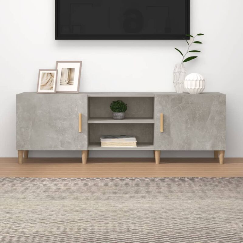 foto del prodotto jinlefu furniture limited mobile porta tv grigio cemento 150x30x50cm in