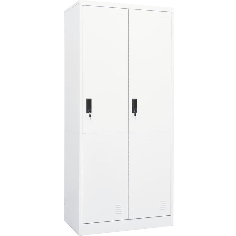 foto del prodotto furniture limited armadio bianco 80x50x180 cm in acciaio