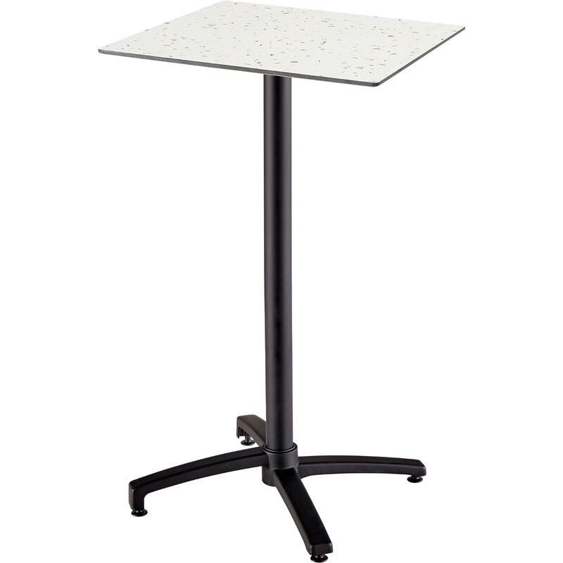 foto del prodotto tavolo alto da giardino 60x60 cm inclinabile in laminato terazzo