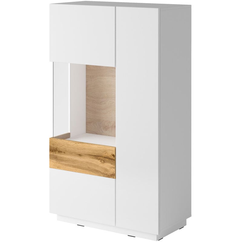 foto del prodotto petits meubles credenza 2 ante andrea bianco e marrone 139cm