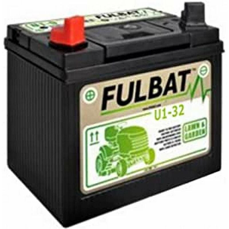 foto del prodotto greencutter ag 0200248 fulbat batteria per trattorino al gel, sigillata, pre attivata, 12v 32ah, polo positivo sinistra