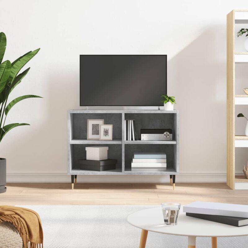 foto del prodotto vidaxl mobile porta tv grigio cemento 69,5x30x50 cm legno multistrato