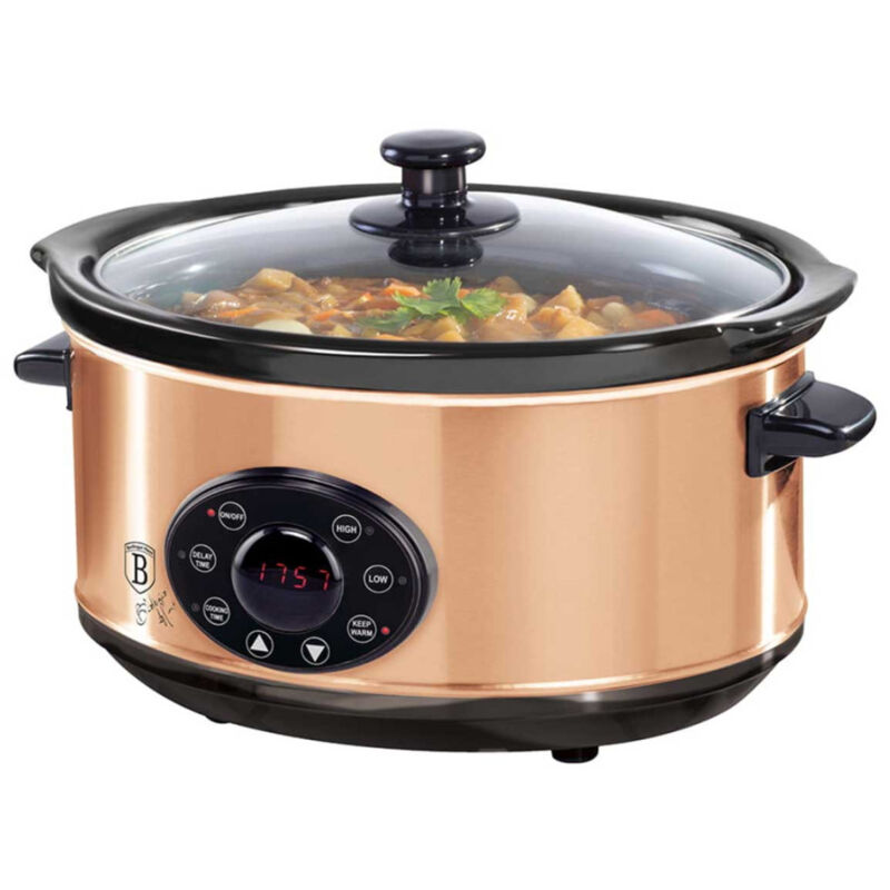 foto del prodotto pentola elettrica a cottura lenta 3,5l berlinger haus bh 9383 oro rosa