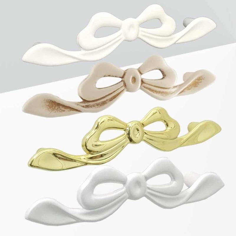foto del prodotto maniglia per mobili linea decor serie 01 giusti 96 avorio vintage oro