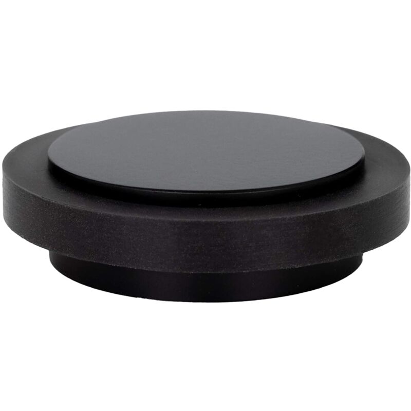 foto del prodotto evi herrajes fermaporta adesivo 45 x 14 mm gomma nera di silicone naturale acciaio inox laccato nero ottima adesione 100 funzionale mod. i 203