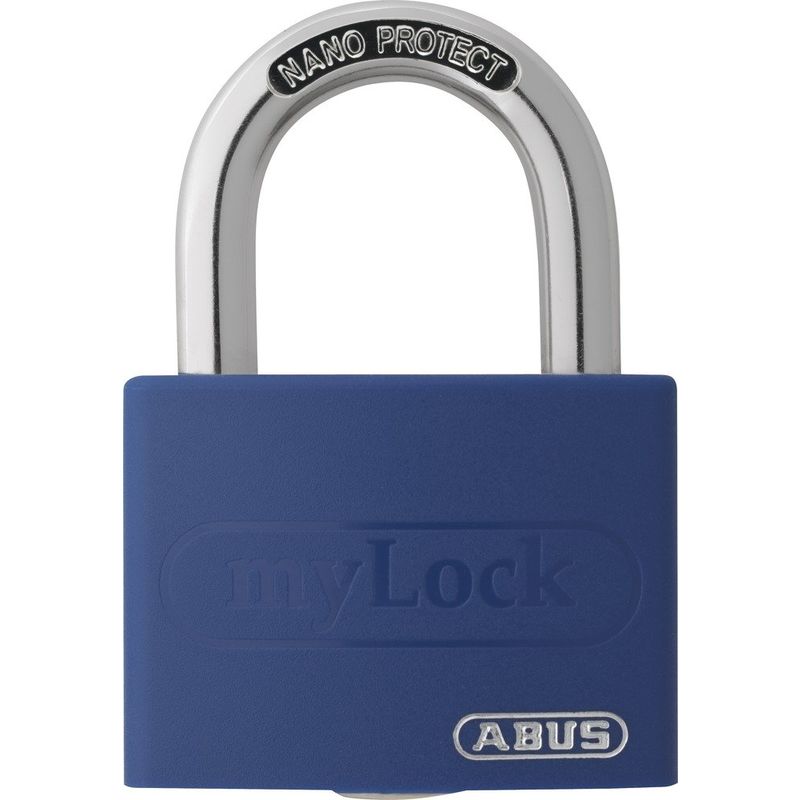 foto del prodotto abus 500084 t65al 40azulb candado my lock aluminio 40 mm azul blister