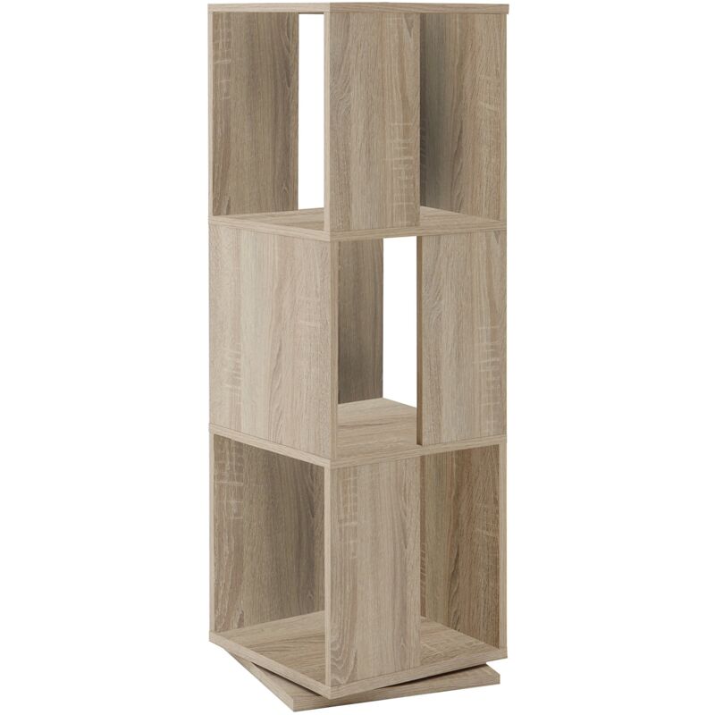 foto del prodotto 13casa liberty b8 3 scaffalilibreria girevole. dim 34x34x108 h cm. col rovere. mat nobilitato.
