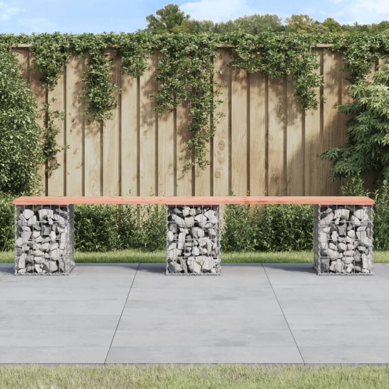 foto del prodotto vidaxl furniture limited panca da giardino design gabbione 203x31x42