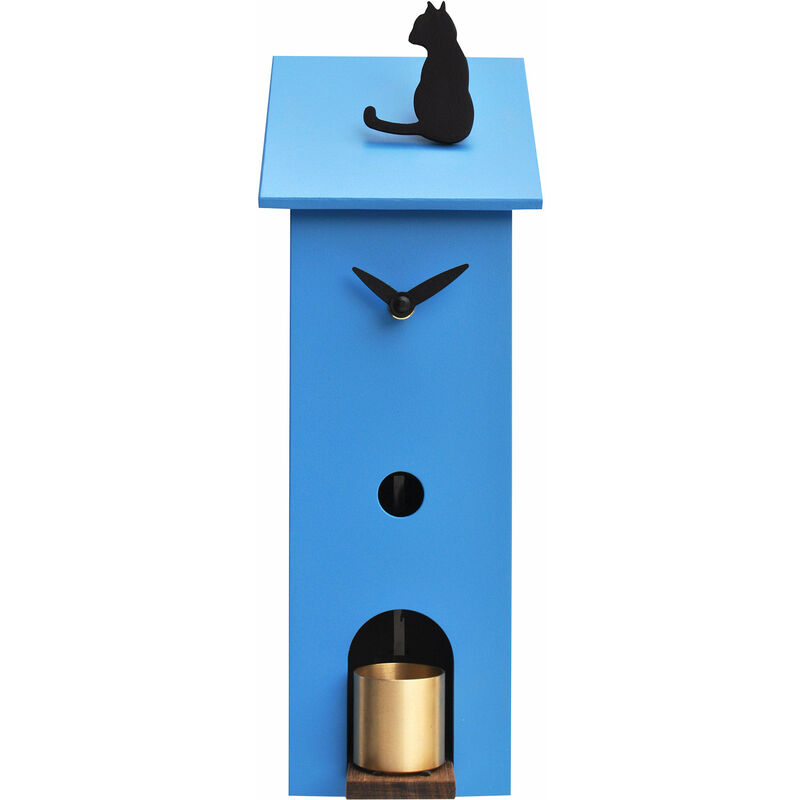 foto del prodotto giordanoshop orologio da parete 13x37x11cm pirondini italia solitario blu chiaro