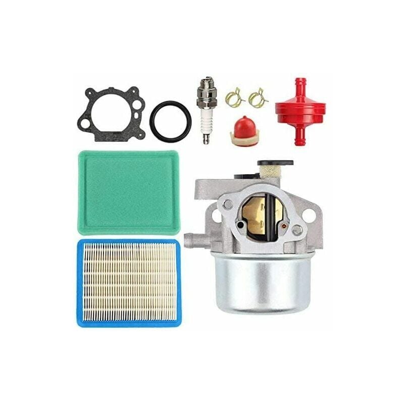 foto del prodotto kzq carburatore 799871 799866 per motori briggs stratton 790845, 796707, 794304, si adatta alle serie di motori 675, 675ex, 725ex, include filtro