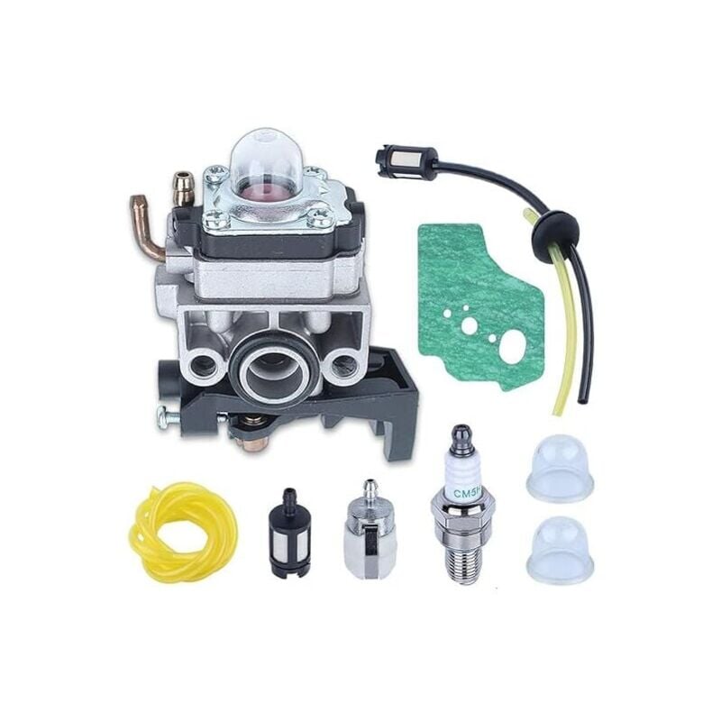 foto del prodotto kzq kit carburatore per motore honda gx25 gx35 fg110 hht35 hht25, carburatore guarnizione filtro tubo carburante filtro aria candela 