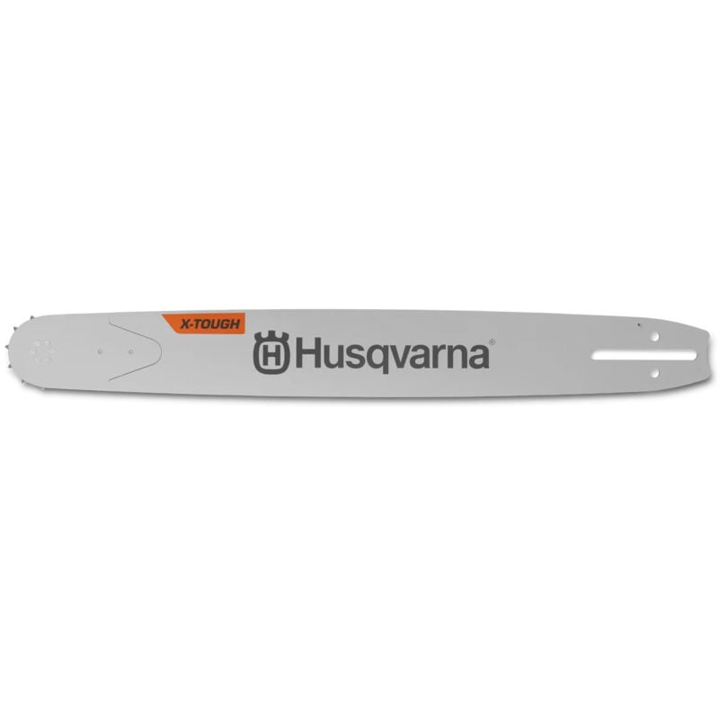 foto del prodotto husqvarna x tough barra motosega 45cm 3 8 1.5mm acciaio solido tre rivetti, puntale sostituibile