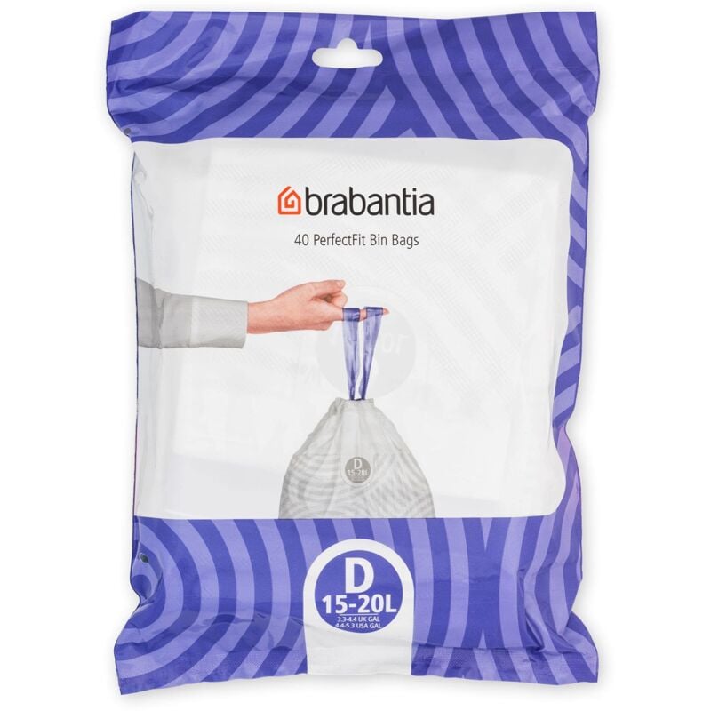 foto del prodotto perfectfit bags, code d, 15 20l, 40 bags